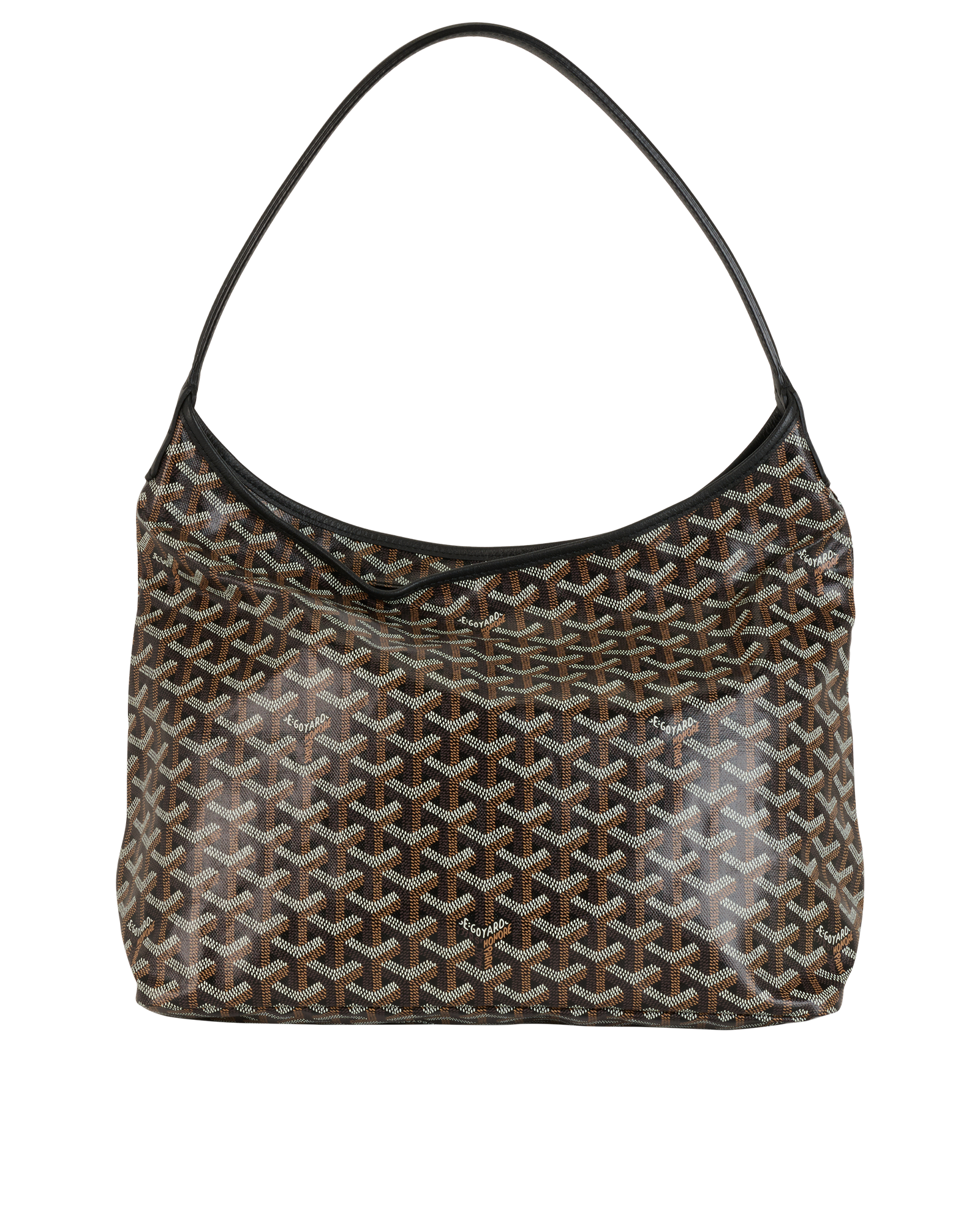 Boheme Hobo Bag, &pound;1,800, Handbags, Black/Brown, Canvas, Back view